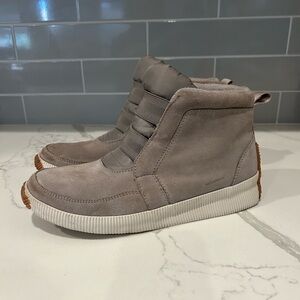 SOREL Women's Out 'N About Plus Mid Waterproof Boots MP7 Gray Size US 10